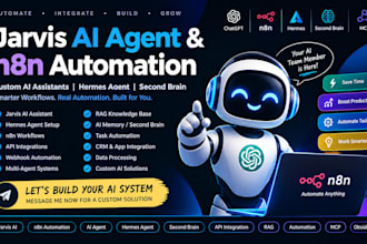 do jarvis ai agent n8n automation jarvis ai assistant hermes agent, second brain