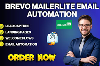 setup brevo mailerlite email automation welcome flows landing pages beauty store