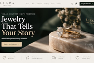 build squarespace jewelry boutique website handmade website fine jewelry store
