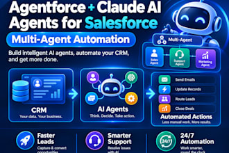 do claudeforce, salesforce, and crm ai agent, agentforce multi agent automation