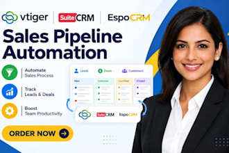 setup vtiger suitecrm sales espocrm sale pipeline automation