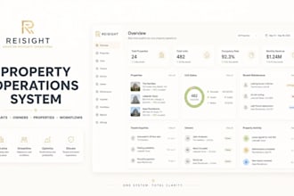build property management portal, tenant owner dashboard and rental system