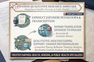 be your japanese qualitative research assistant