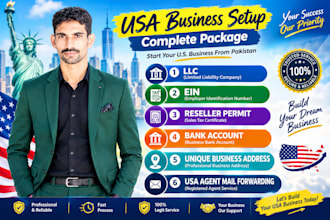 help with USA llc ein reseller permit and business address