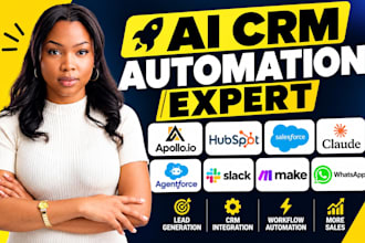 setup apollo hubspot saleforce claude agentforce slack make whatsapp automation