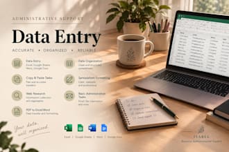 do accurate data entry and organize your data