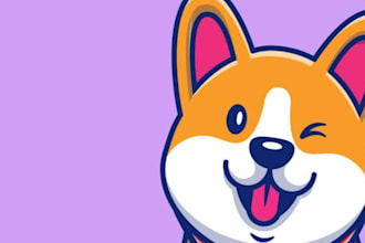 create minimalist and professional dog logo design
