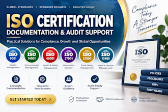 provide iso 9001,14001,45001,22000 documentation and certification