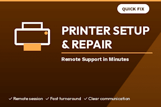 install and troubleshoot your printer remotely