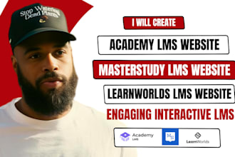 set up learnworlds online course, masterstudy lms, academy lms website