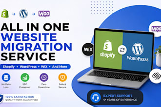 migrate shopify store to wordpress and wordpress to shopify and other migration