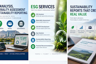 provide esg analysis, materiality assessment and sustainability reporting