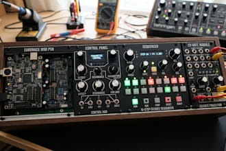 design eurorack midi pcb, CV gate module sequencer and control panel