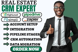 do resimpli CRM real estate investors pipedrive gohighlevel zapier integration