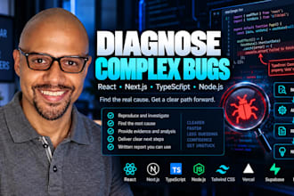 diagnose complex react nextjs typescript and nodejs bugs