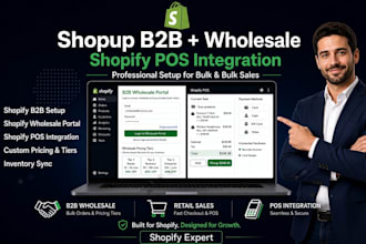build shopify b2b shopify wholesale store and shopify pos integration for retail
