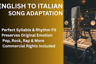 adapt and translate your song into italian lyrics