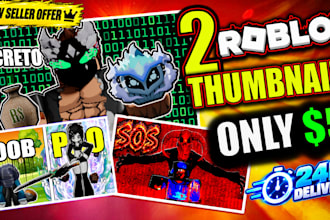 design roblox youtube thumbnails