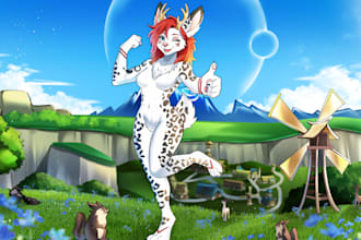 draw furry art, fursona, furry pfp, furry oc and anthro art, sfw