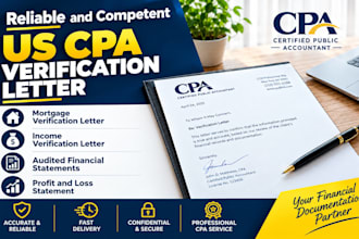 get you CPA verification letter profit and lost