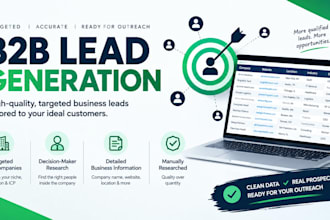 find 250 targeted b2b leads and decision makers