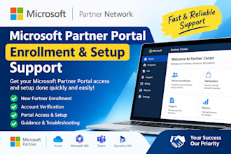 provide microsoft partner portal enrollment support