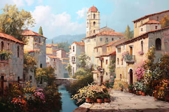 design amazing fantasy landscape