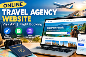 build online travel agency website ota with visa api integration