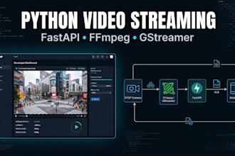 build a python fastapi video streaming server with ffmpeg