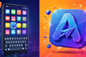 design modern app icon for mobile and web