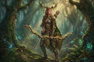 draw fantasy character illustration