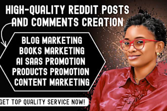 promote blog content, article, ai or website link via reddit SEO backlink post