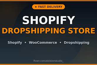 build a shopify drop shipping store