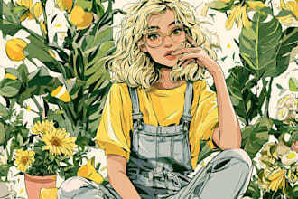 draw custom digital art illustrations