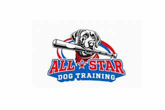 design fantastic dog training company logo