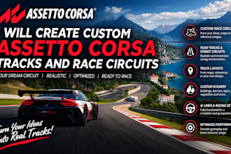 create custom assetto corsa tracks and race circuits