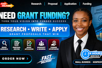 write grant proposal, grant research, grant application, and grant writing
