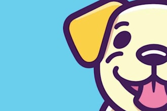 draw an unique professional pet dog and animal logo design