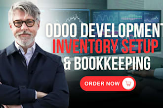 do odoo erp setup,customization,development,crm,inventory and bookkeeping system