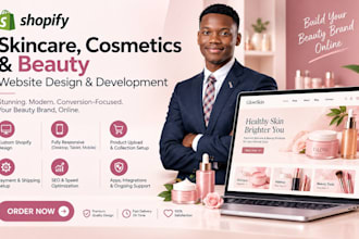 design skincare website beauty website skincare shopify store cosmetics website