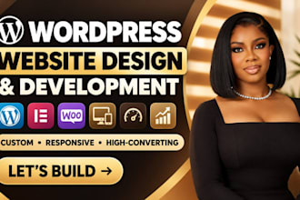 be your wordpress developer for wordpress website design and development