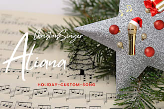 create holiday custom song, birthday pop christmas song, holiday custom song