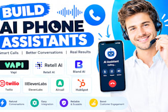 build ai phone assistants vapi retell bland ai twilio elevenlabs aircall hubspot