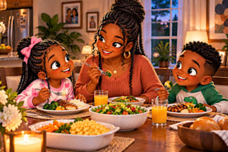 african american children book illustration kids story book cover illustration