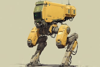 design robots and concept art of futuristic mecha