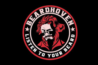design beard salon barber business logo for you