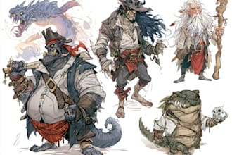 draw your dnd, pathfinder or tabletop rpg fantasy character