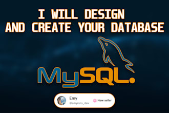 design and create a mysql database