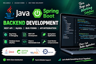 develop a java spring boot rest API