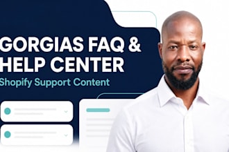 create gorgias faqs and help center content for shopify